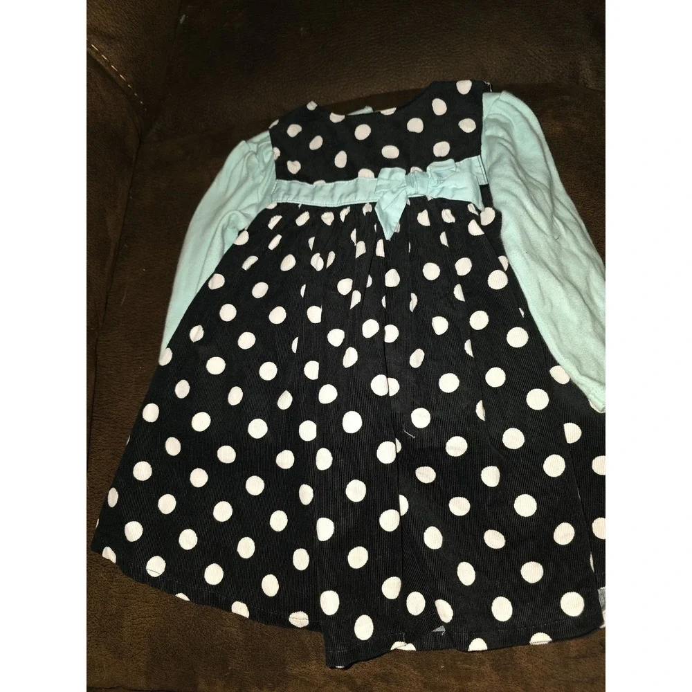 Gymboree layette polka dot puppy dog top size 18 24 months dress 12 18 months